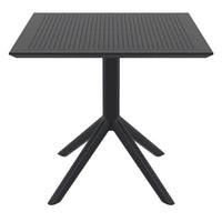 Compamia Sky Square Outdoor Lounge Table Black/White/Dark Gray, Dove Gray, Olive Green/White