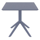 Compamia Sky Square Outdoor Lounge Table Black/White/Dark Gray, Dove Gray, Olive Green/White