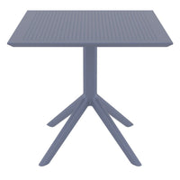 Compamia Sky Square Outdoor Lounge Table Black/White/Dark Gray, Dove Gray, Olive Green/White