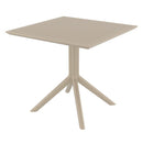 Compamia Sky Square Outdoor Lounge Table Black/White/Dark Gray, Dove Gray, Olive Green/White