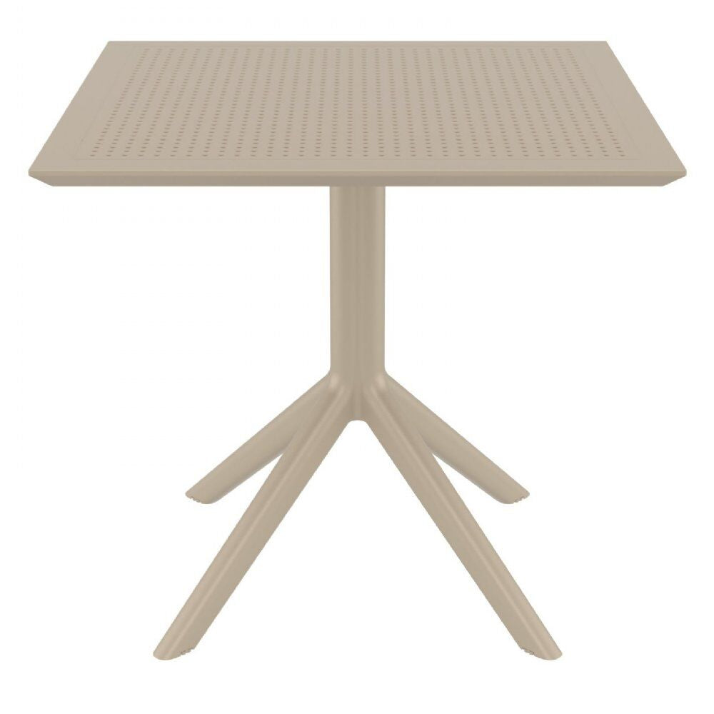 Compamia Sky Square Outdoor Lounge Table Black/White/Dark Gray, Dove Gray, Olive Green/White