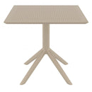 Compamia Sky Square Outdoor Lounge Table Black/White/Dark Gray, Dove Gray, Olive Green/White