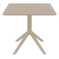 Compamia Sky Square Outdoor Lounge Table Black/White/Dark Gray, Dove Gray, Olive Green/White