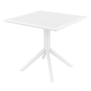 Compamia Sky Square Outdoor Lounge Table Black/White/Dark Gray, Dove Gray, Olive Green/White