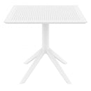 Compamia Sky Square Outdoor Lounge Table Black/White/Dark Gray, Dove Gray, Olive Green/White