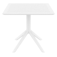 Compamia Sky Square Outdoor Lounge Table Black/White/Dark Gray, Dove Gray, Olive Green/White