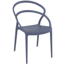 Compamia Pia Patio Dining Set with 2 Chairs Dark Gray