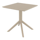 Compamia Sky Square Table 27 inch Taupe