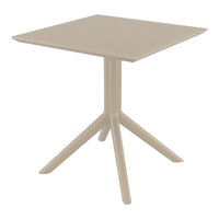 Compamia Sky Square Table 27 inch Taupe