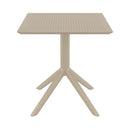 Compamia Sky Square Table 27 inch Taupe