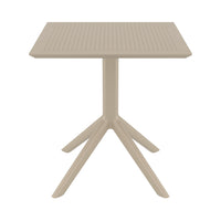 Compamia Sky Square Table 27 inch Taupe