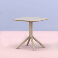 Compamia Sky Square Table 27 inch Taupe