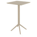 Compamia Sky Square Bar Table 24 inch Taupe