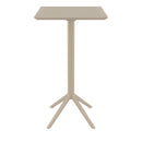 Compamia Sky Square Bar Table 24 inch Taupe
