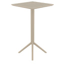 Compamia Sky Square Bar Table 24 inch Taupe