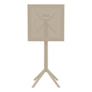 Compamia Sky Square Bar Table 24 inch Taupe