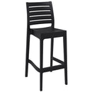 Compamia Sky Ares Square Bar Set with 2 Barstools Black/Dark Gray/Taupe/White