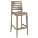 Compamia Sky Ares Square Bar Set with 2 Barstools Black/Dark Gray/Taupe/White