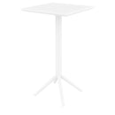 Compamia Sky Ares Square Bar Set with 2 Barstools Black/Dark Gray/Taupe/White