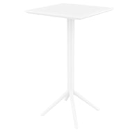 Compamia Sky Ares Square Bar Set with 2 Barstools Black/Dark Gray/Taupe/White