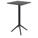 Compamia Sky Air Square Bar Set with 2 Barstools Black/Dark Gray/Taupe/White