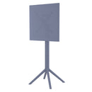 Compamia Sky Air Square Bar Set with 2 Barstools Black/Dark Gray/Taupe/White