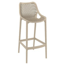 Compamia Sky Air Square Bar Set with 2 Barstools Black/Dark Gray/Taupe/White