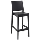 Compamia Sky Maya Square Bar Set with 2 Barstools in Black/Dark Gray/Taupe/White/Olive Green