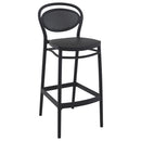 Compamia Sky Marcel Square Bar Set with 2 Barstools in Black/Dark Gray/Taupe/White/Olive Green