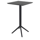 Compamia Sky Marcel Square Bar Set with 2 Barstools in Black/Dark Gray/Taupe/White/Olive Green