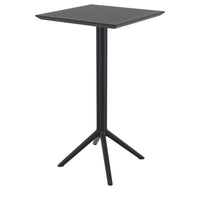 Compamia Sky Marcel Square Bar Set with 2 Barstools in Black/Dark Gray/Taupe/White/Olive Green