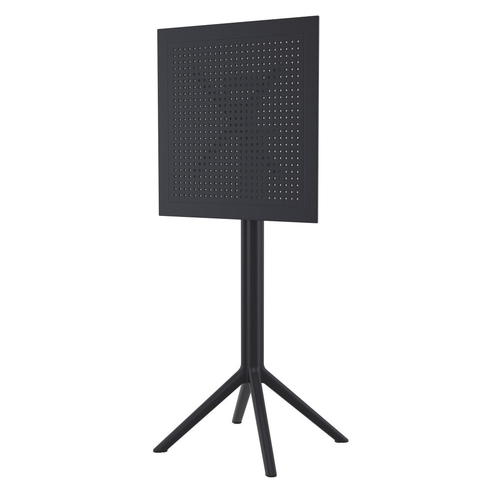 Compamia Sky Cross Square Bar Set with 2 Barstools  in Black/Dark Gray/Taupe/White/Olive Green