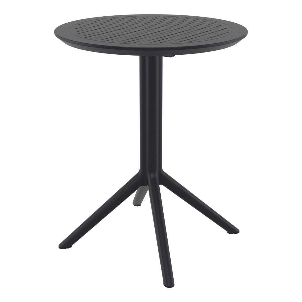 Compamia Sky Round Folding Table 24 inch Black/Taupe/Dark Grey/Olive Green/White