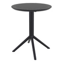 Compamia Sky Round Folding Table 24 inch Black/Taupe/Dark Grey/Olive Green/White