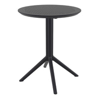 Compamia Sky Round Folding Table 24 inch Black/Taupe/Dark Grey/Olive Green/White