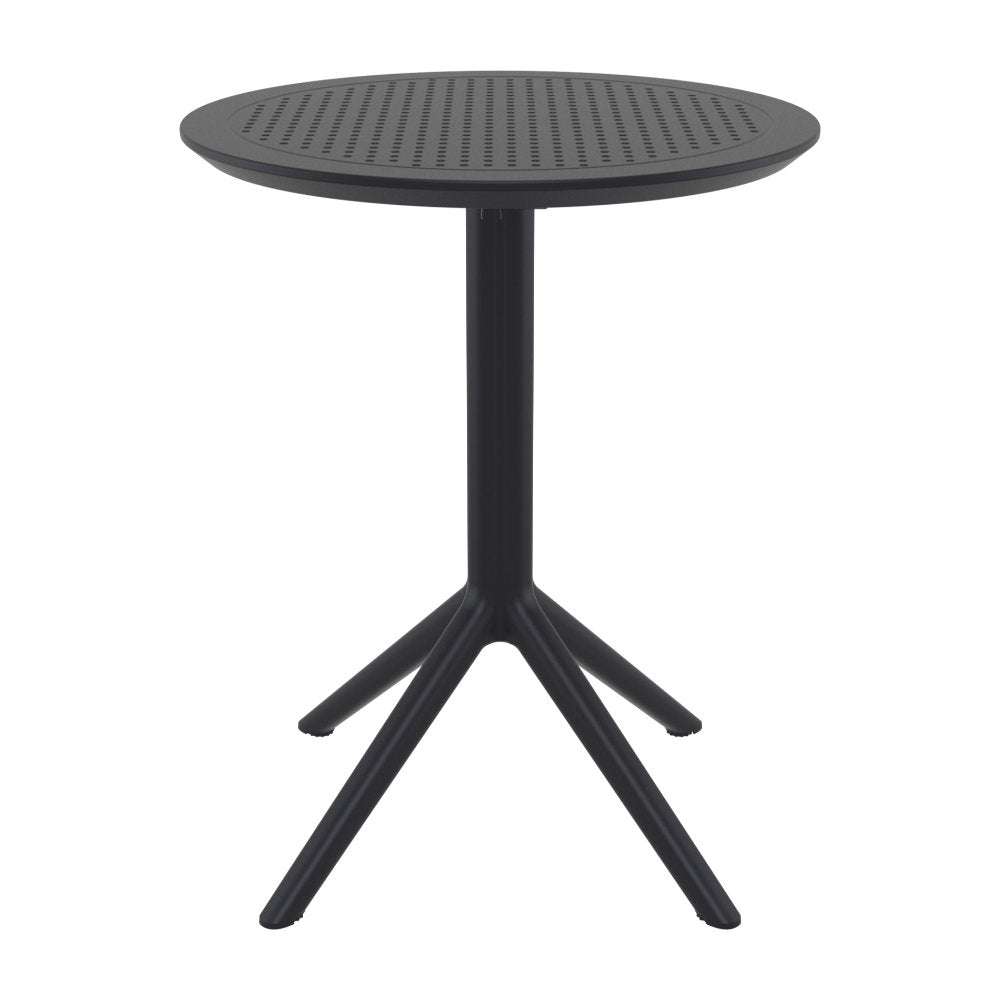 Compamia Sky Round Folding Table 24 inch Black/Taupe/Dark Grey/Olive Green/White