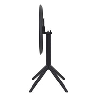 Compamia Sky Round Folding Table 24 inch Black/Taupe/Dark Grey/Olive Green/White