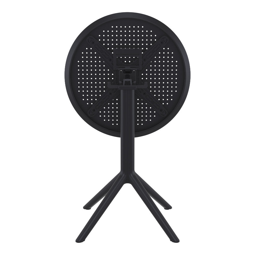Compamia Sky Round Folding Table 24 inch Black/Taupe/Dark Grey/Olive Green/White