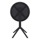 Compamia Sky Round Folding Table 24 inch Black/Taupe/Dark Grey/Olive Green/White
