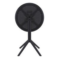 Compamia Sky Round Folding Table 24 inch Black/Taupe/Dark Grey/Olive Green/White
