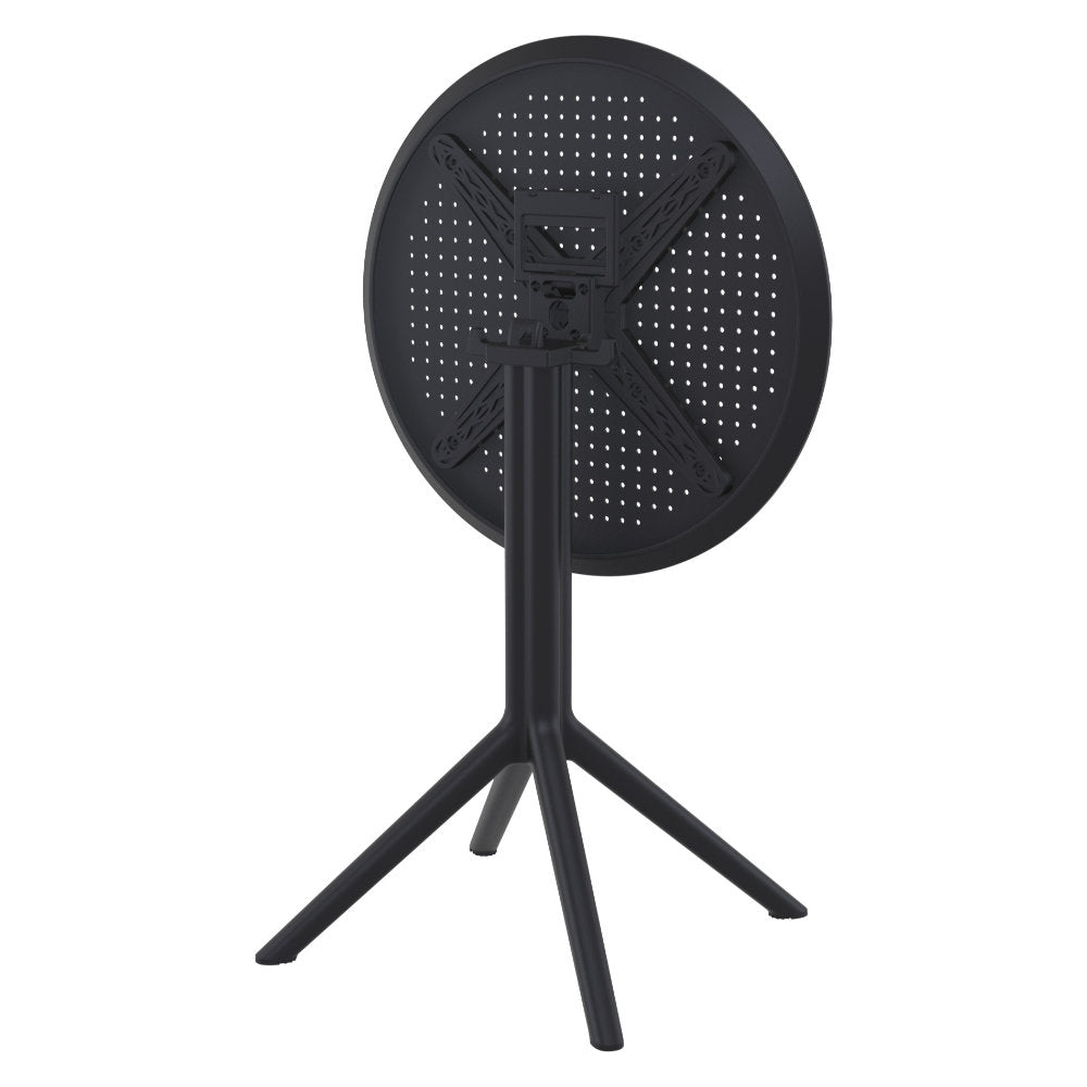 Compamia Sky Round Folding Table 24 inch Black/Taupe/Dark Grey/Olive Green/White