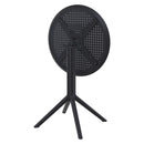 Compamia Sky Round Folding Table 24 inch Black/Taupe/Dark Grey/Olive Green/White