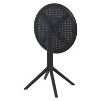 Compamia Sky Round Folding Table 24 inch Black/Taupe/Dark Grey/Olive Green/White