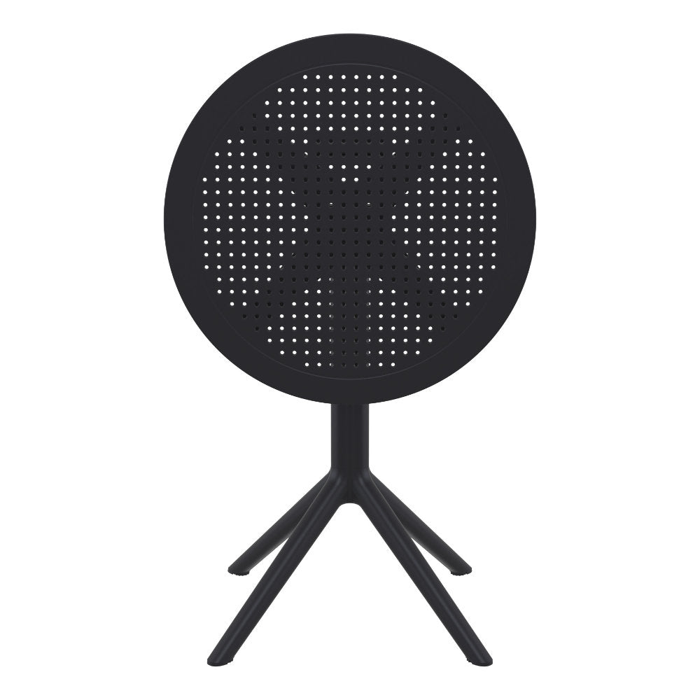 Compamia Sky Round Folding Table 24 inch Black/Taupe/Dark Grey/Olive Green/White