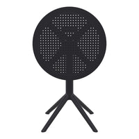 Compamia Sky Round Folding Table 24 inch Black/Taupe/Dark Grey/Olive Green/White