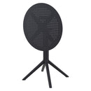 Compamia Sky Round Folding Table 24 inch Black/Taupe/Dark Grey/Olive Green/White