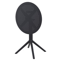 Compamia Sky Round Folding Table 24 inch Black/Taupe/Dark Grey/Olive Green/White