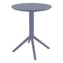 Compamia Sky Round Folding Table 24 inch Black/Taupe/Dark Grey/Olive Green/White