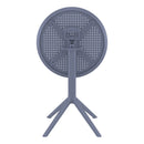 Compamia Sky Round Folding Table 24 inch Black/Taupe/Dark Grey/Olive Green/White
