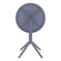 Compamia Sky Round Folding Table 24 inch Black/Taupe/Dark Grey/Olive Green/White